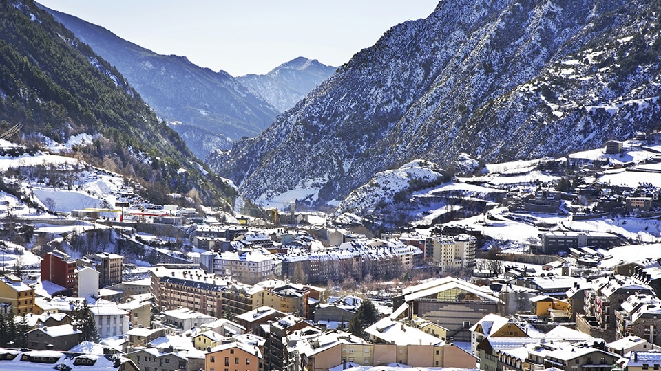 A snowy day in Andorra
